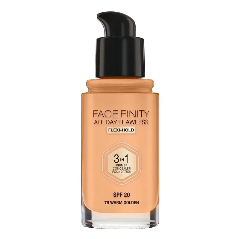 Тональная основа 3 в 1 «Facefinity All Day Flawless» от Max Factor No brand