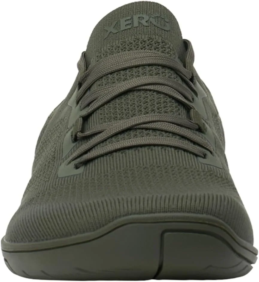 Мужские кроссовки Xero Shoes для ходьбы босиком | Кроссовки Nexus Knit для тренировок | Модные мужские кроссовки с нулевым перепадом высоты подошвы и широким носком | Минималистичный дизайн, зеленый/зеленый — фото 2