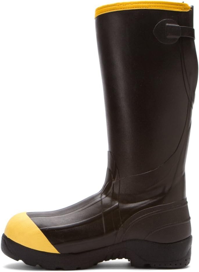 Мужские пожарно-спасательные ботинки LaCrosse Insulated Alpha Aggressive 16 800G NMT, водонепроницаемые, химически устойчивые, с композитным носком, черный — фото 3