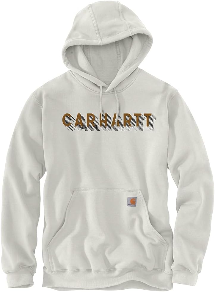

Толстовка Carhartt Men's Rain Defender Loose Fit Midweight Logo Graphic, Malt