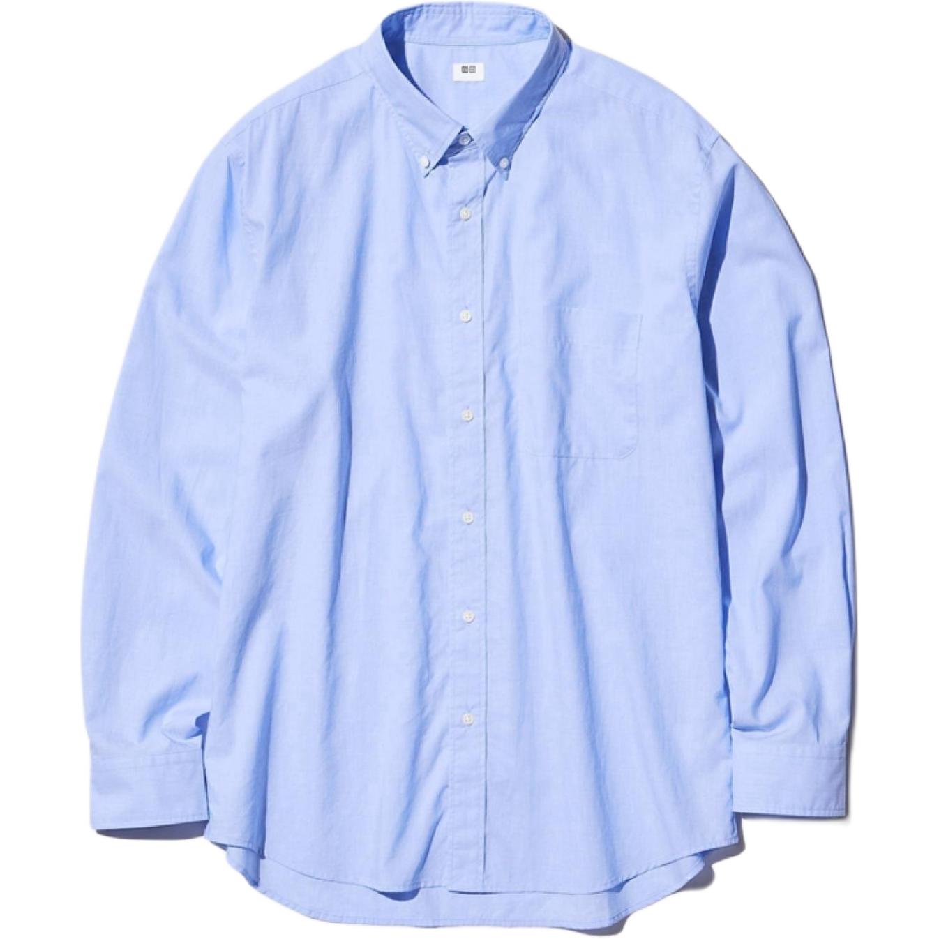 

Футболка унисекс голубая UNIQLO