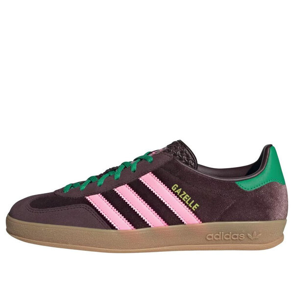 Кроссовки gazelle indoor 'brown velvet' Adidas, коричневый