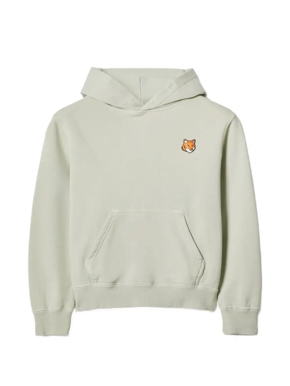 Толстовка с нашивкой «Лисья голова» Maison Kitsuné, зеленый