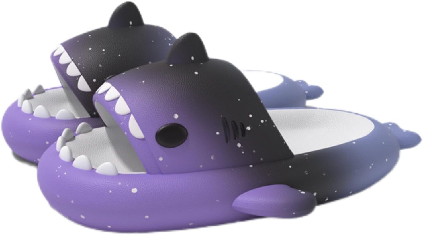 

Шлепанцы с акулой для женщин и мужчин, шлепанцы Cloud Shark, противоскользящие шлепанцы с открытым носком, супер мягкие шлепанцы с открытым носком для душа Generic, пурпурный