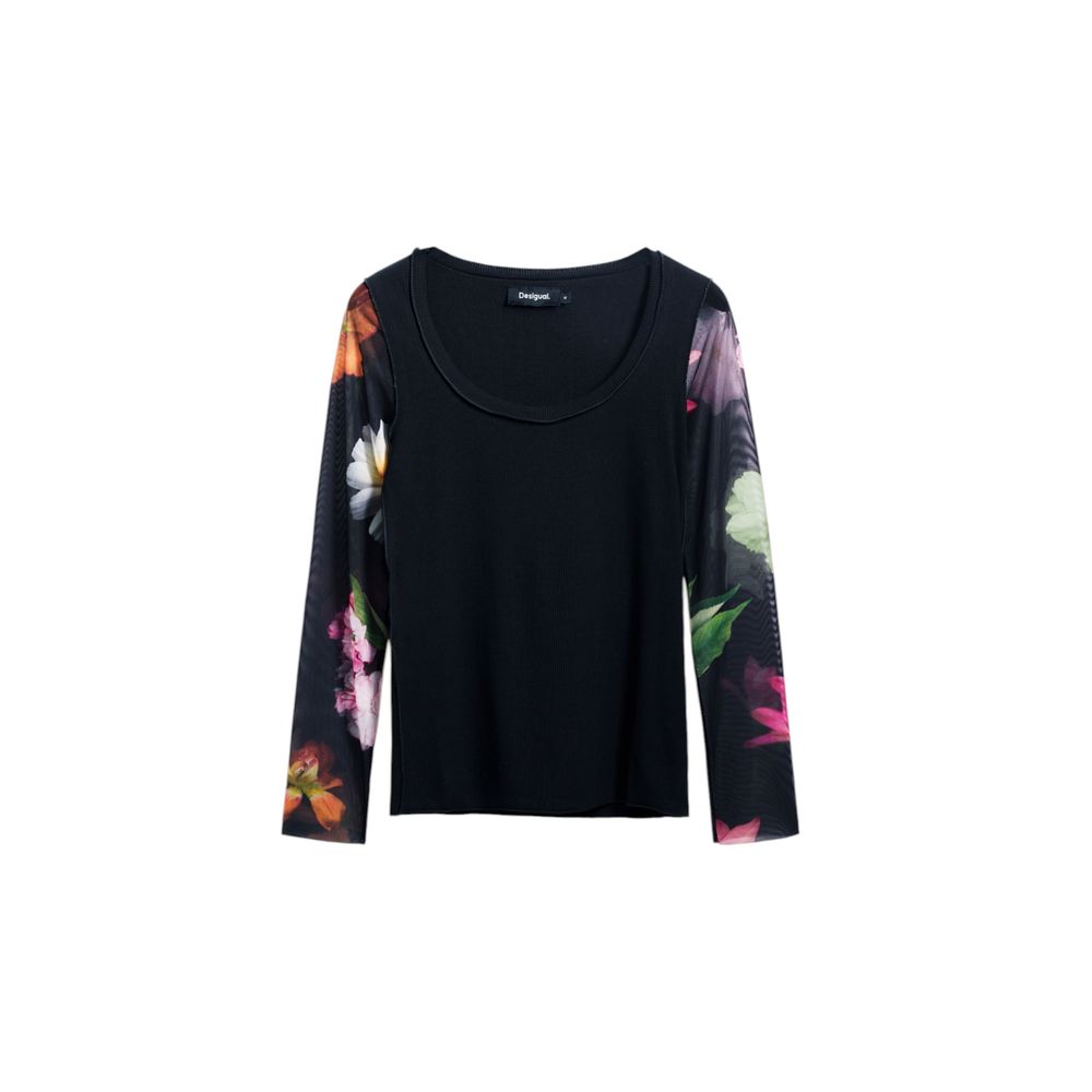 

Черные хлопковые топ и футболка Desigual