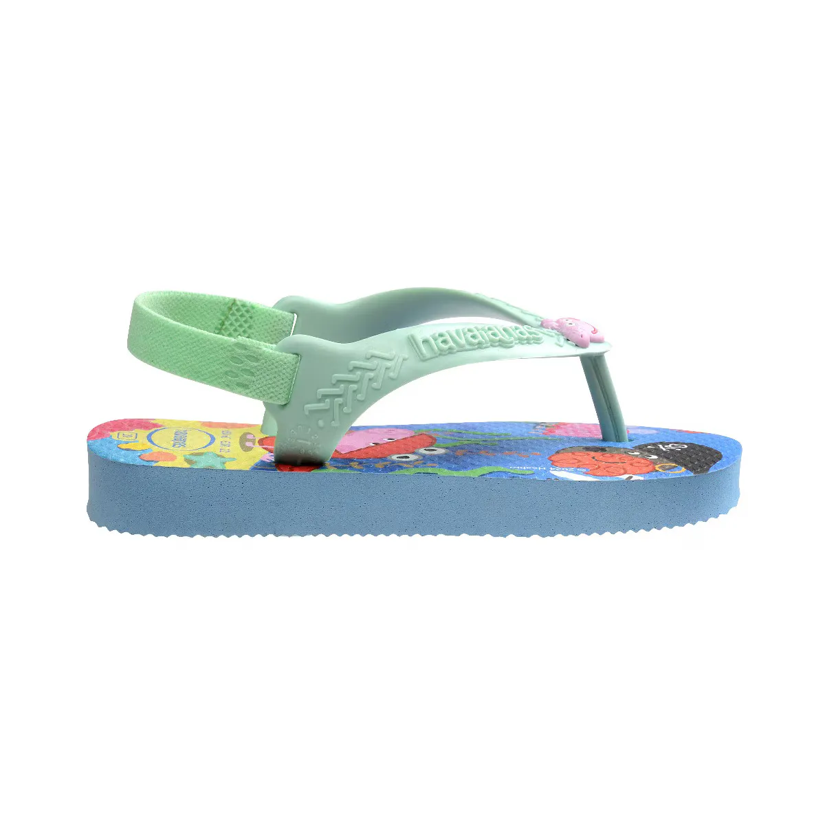Детские сандалии Hav. Baby Peppa Pig Lavender Blue 256 Havaianas, цвет Estampado / Azul — фото 4