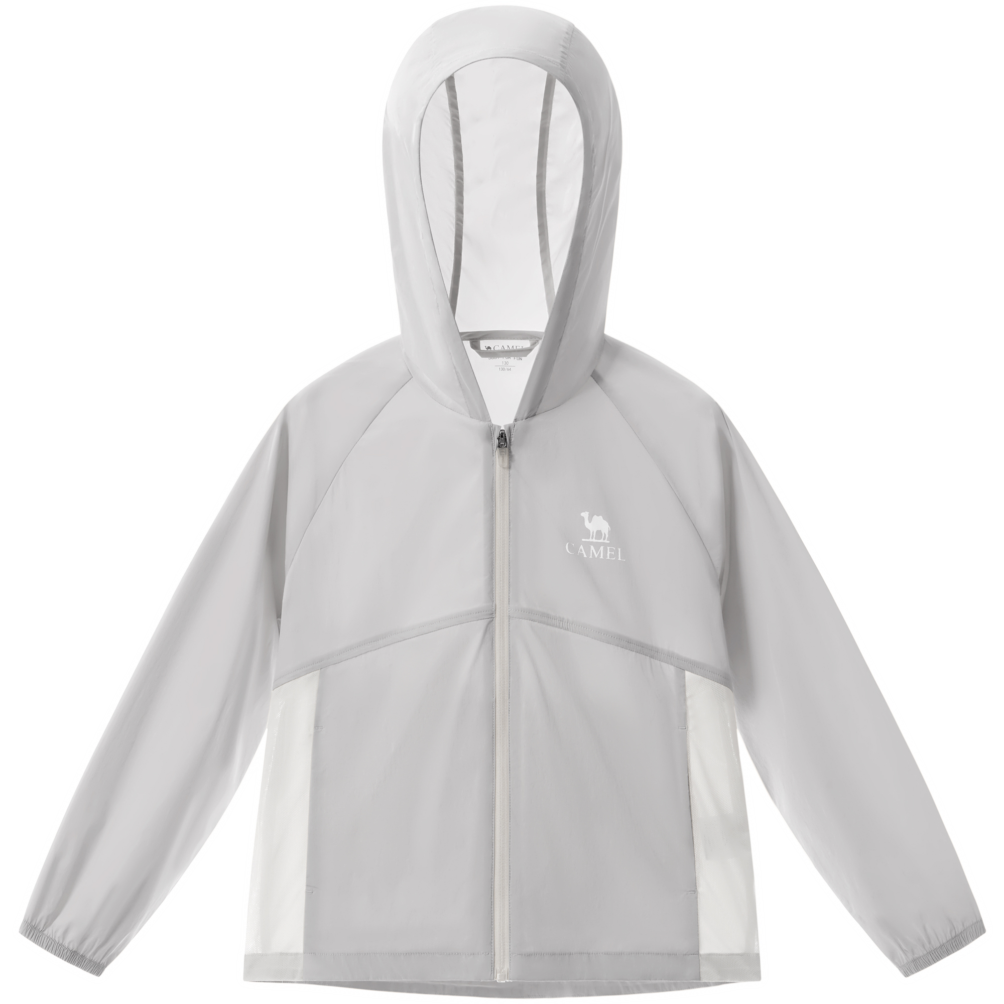 

Детская одежда для защиты от солнца CAMEL, glacier серый/infinite белый