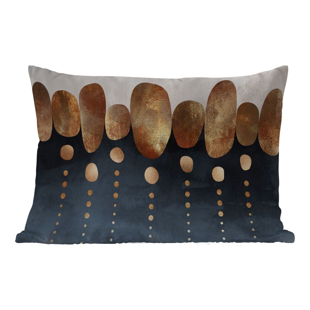 

Уличная подушка MuchoWow - Золото - Абстракция - Роскошь - 50x30 см - Устойчивость к атмосферным воздействиям - Подушка для отдыха - Чехол на подушку - Хлопчатобумажная ткань - Декоративные наволочки, мультиколор