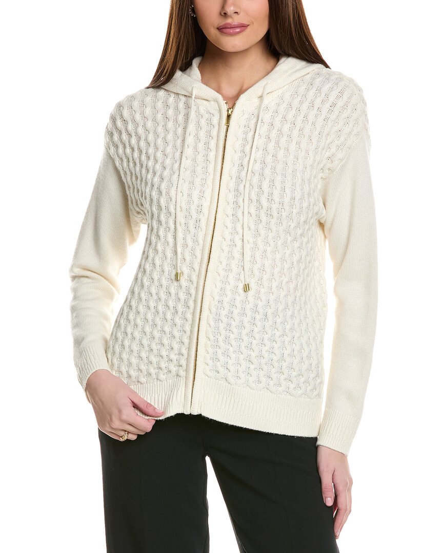 

Толстовка Anne Klein Zip из смеси шерсти и кашемира, белый