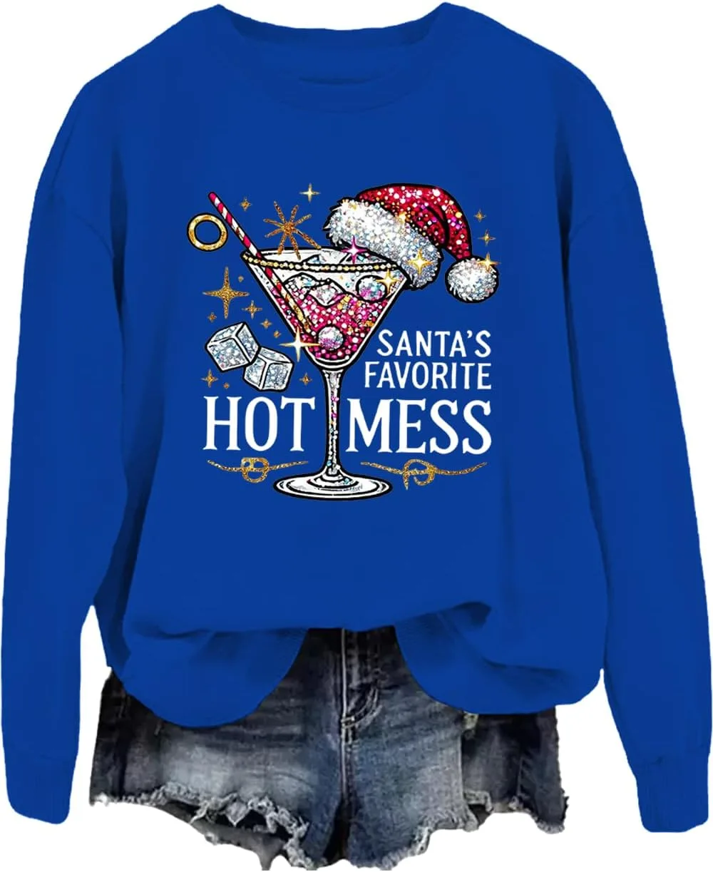 

Толстовка Santa's Favorite Hot Mess