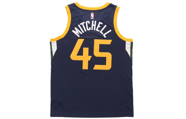Спортивная футболка nba mitchell utah jazz team limited sw jersey navy blue Nike, синий — фото 2