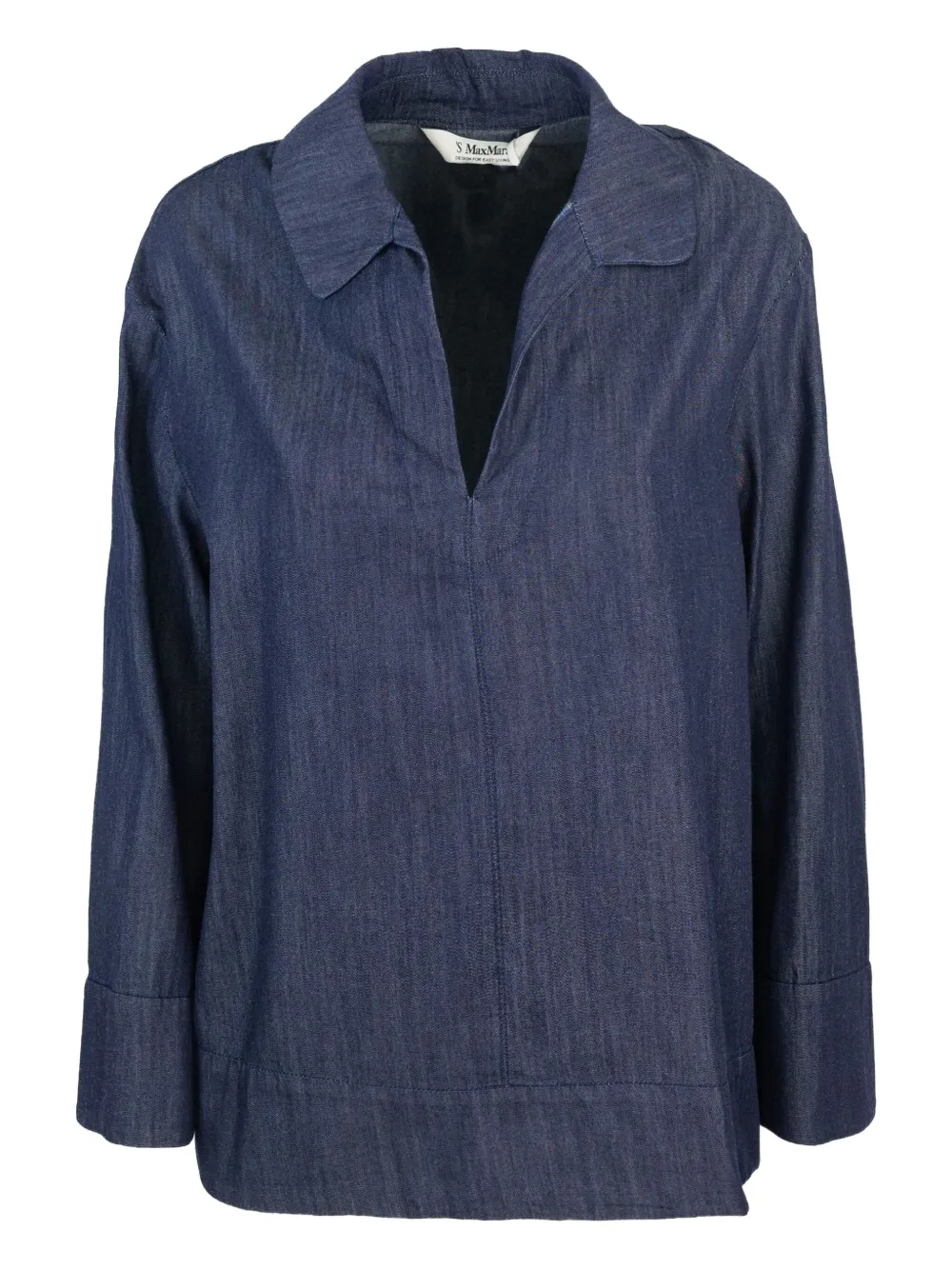

Джинсовый топ с воротником 'S Max Mara, синий