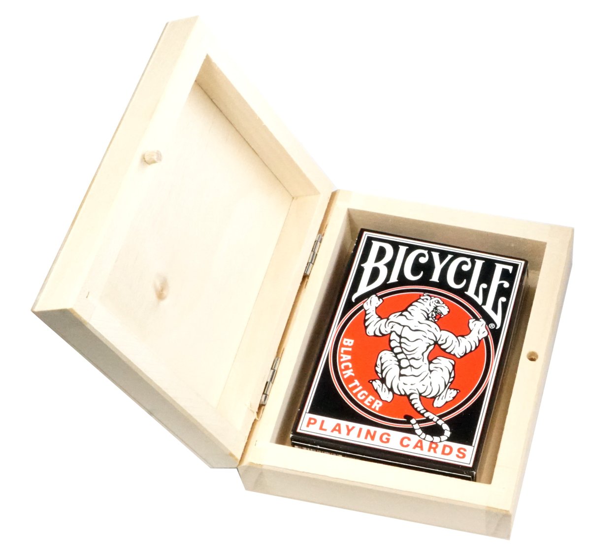 

Игральные карты BICYCLE BLACK TIGER 1 DECK в деревянной коробке*