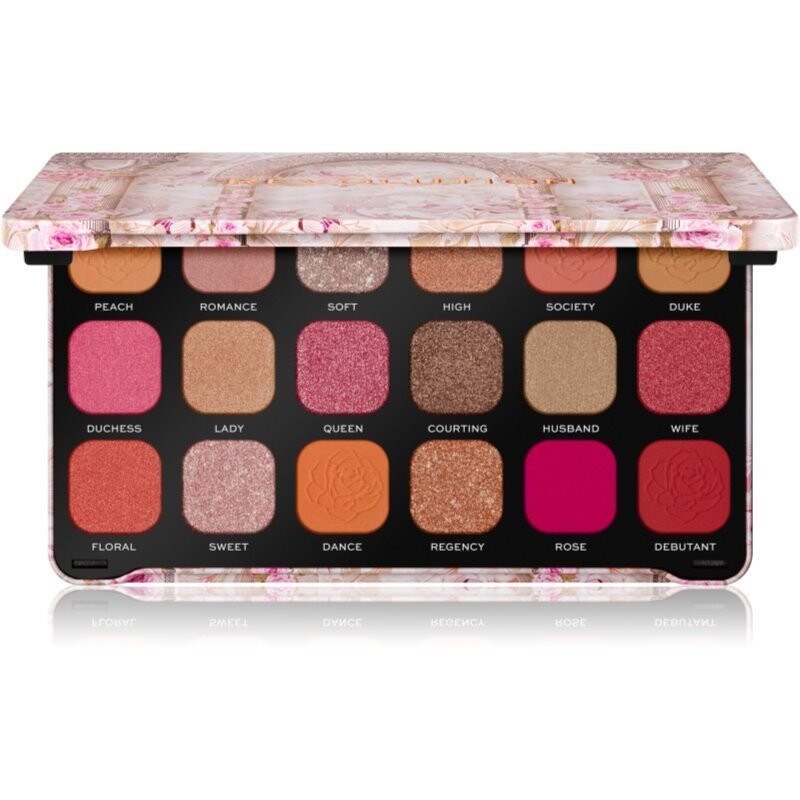 

Makeup Revolution, Forever Flawless палитра теней для век оттенка Regal Romance 18 x 1,1 г
