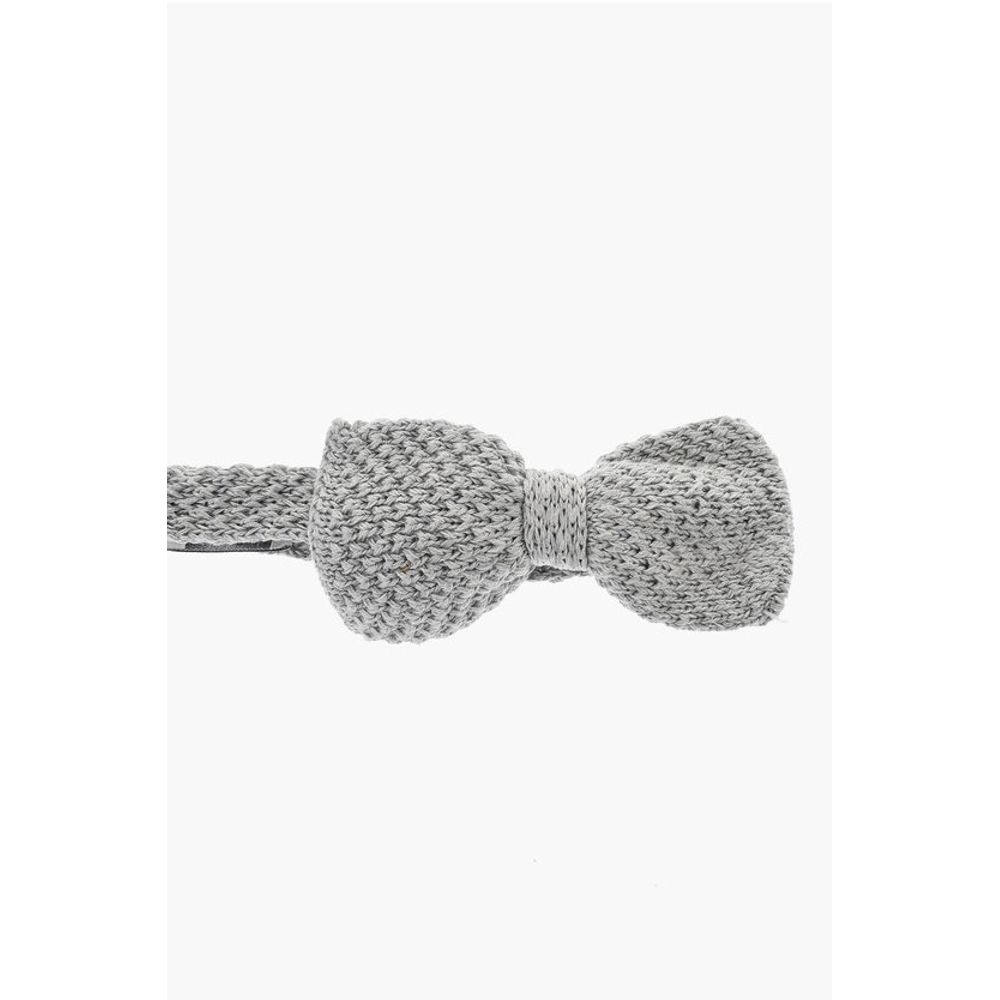 

CC COLLECTION Вязаный хлопковый галстук-бабочка Corneliani, серый