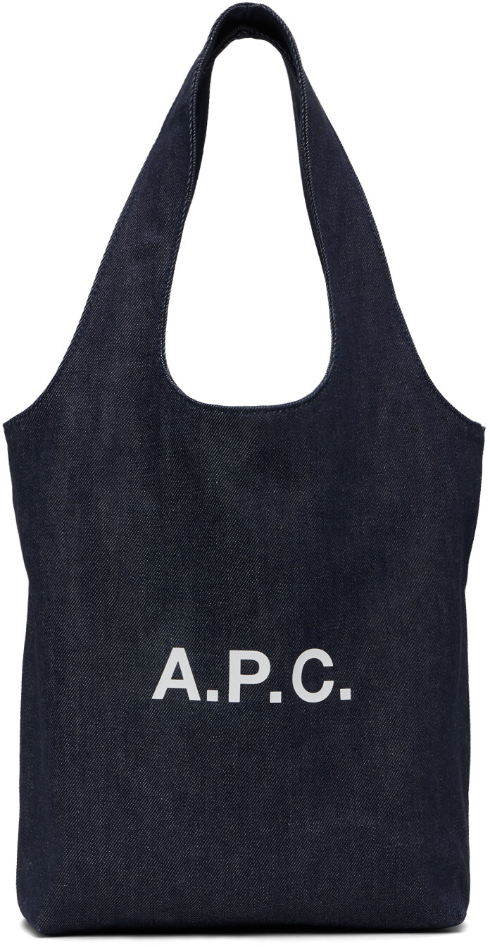 

Сумка-тоут Navy Ninon Small A.P.C., индиго