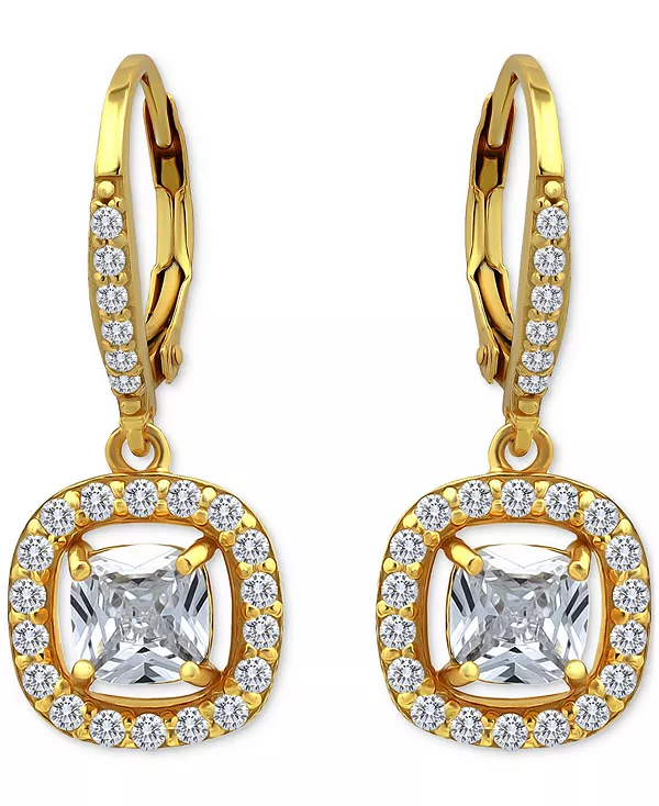 

Серьги-Подвески (2,5 карата) из стерлингового серебра с 18-каратным золотом, эксклюзивно в Macy's Giani Bernini, gold