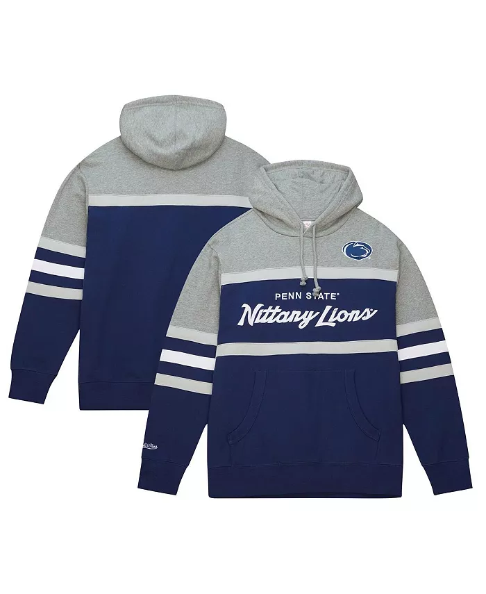 

Мужская синяя толстовка с капюшоном Head Coach Penn State Nittany Lions Mitchell & Ness