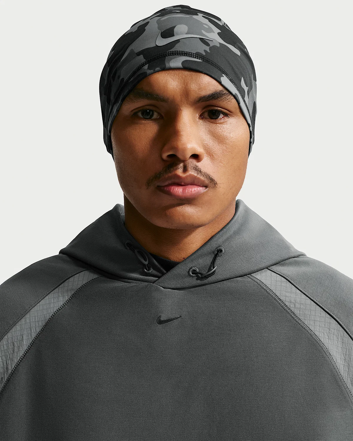 Мужская худи Nike Tech Dri-FIT Shori Knit Utility, Iron Grey/Pencil Point/Black — фото 3