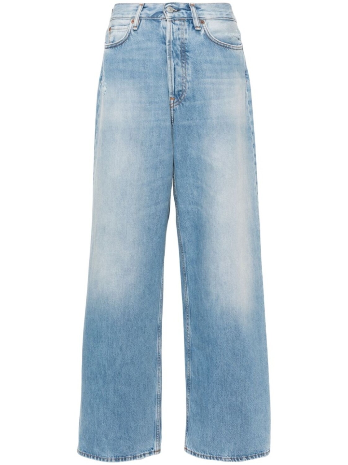 

Широкие джинсы с завышенной талией Acne Studios, синий