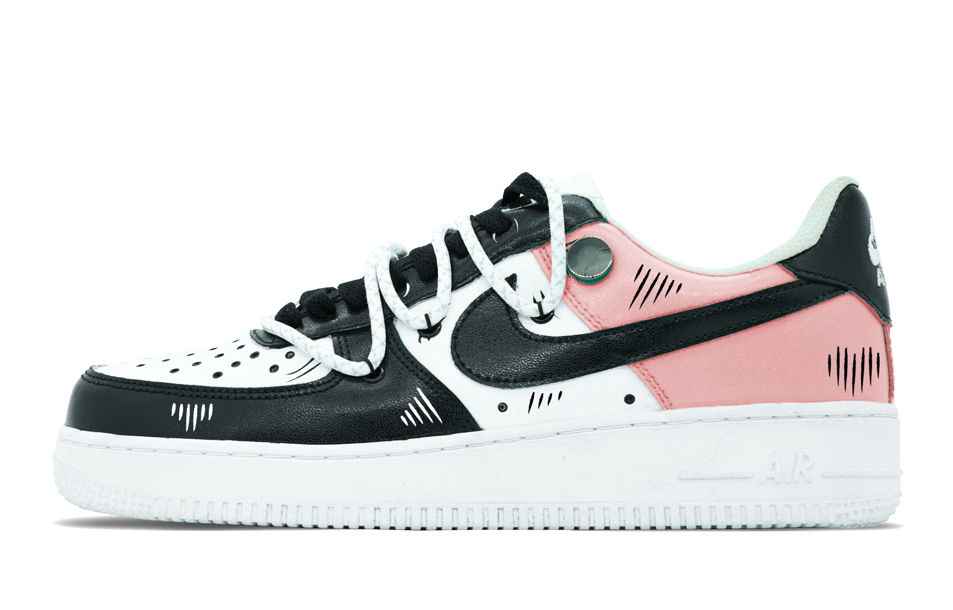 

Кроссовки Nike Air Force 1 Skateboard Shoes Women's Low-Top Pink White/Black