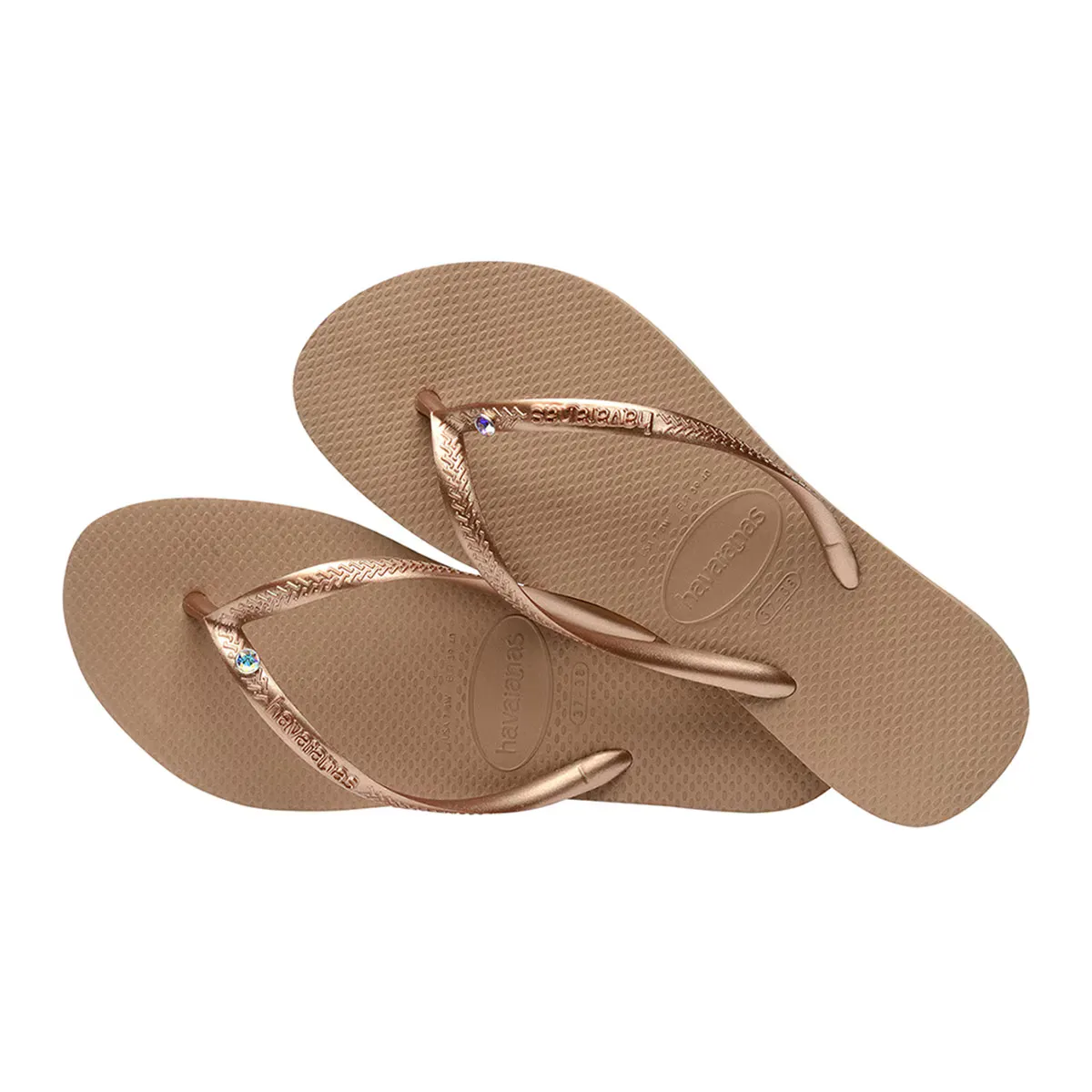 Женские шлепанцы Slim Crystal SW II Havaianas, бледно-розовый — фото 2