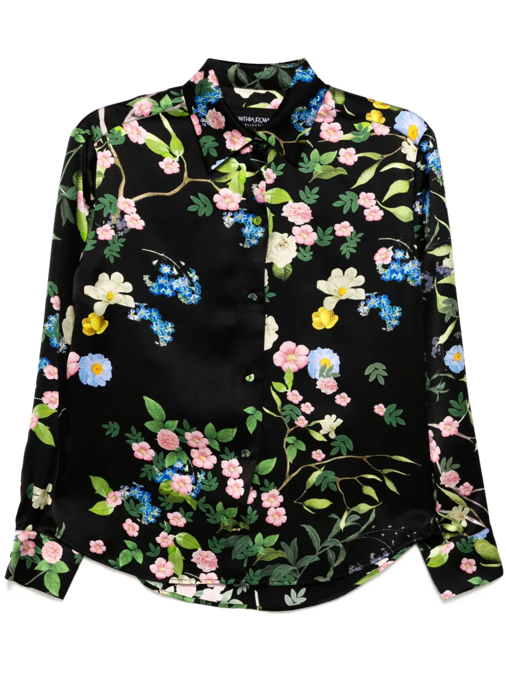 

Шелковая рубашка Collectible Cynthia Rowley, черный