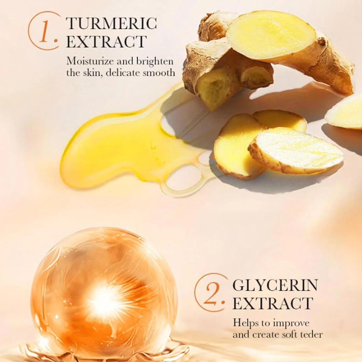 Гель для умывания Bamideo — Для лица с куркумой антиоксидантная , Face Cream — фото 3