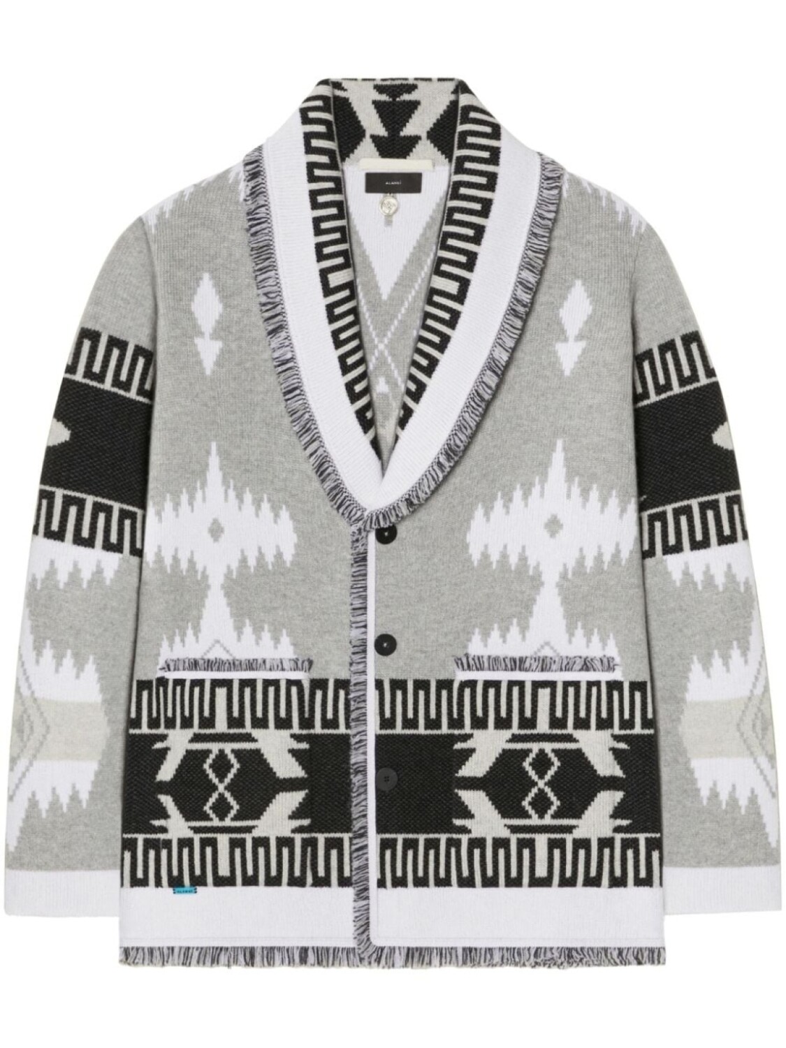 

Alanui жаккардовый кардиган Icon, серый
