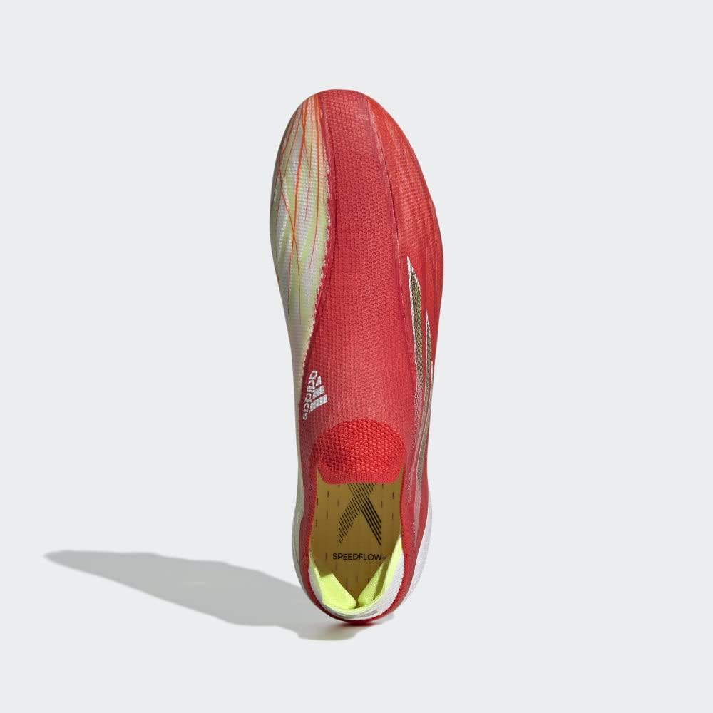 Бутсы Adidas X Speedflow+ для твердого грунта - Унисекс, футбол, красный/черный — фото 3