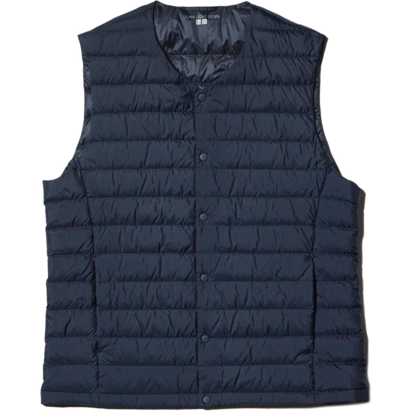 

UNIQLO Женская пуховая жилетка синего цвета, Navy Blue