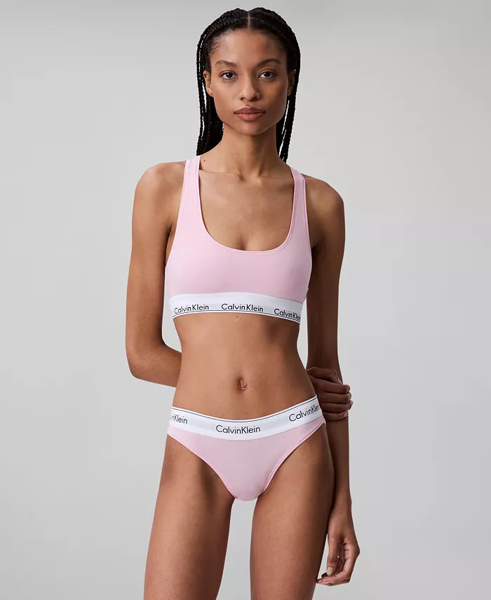 

Calvin Klein Женский современный хлопковый бюстгальтер-бралетт F3785, серый