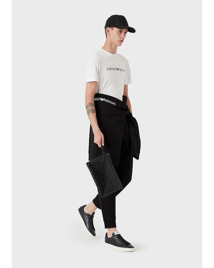 Футболка Essential с логотипом из пима-хлопка Emporio Armani, белый — фото 2