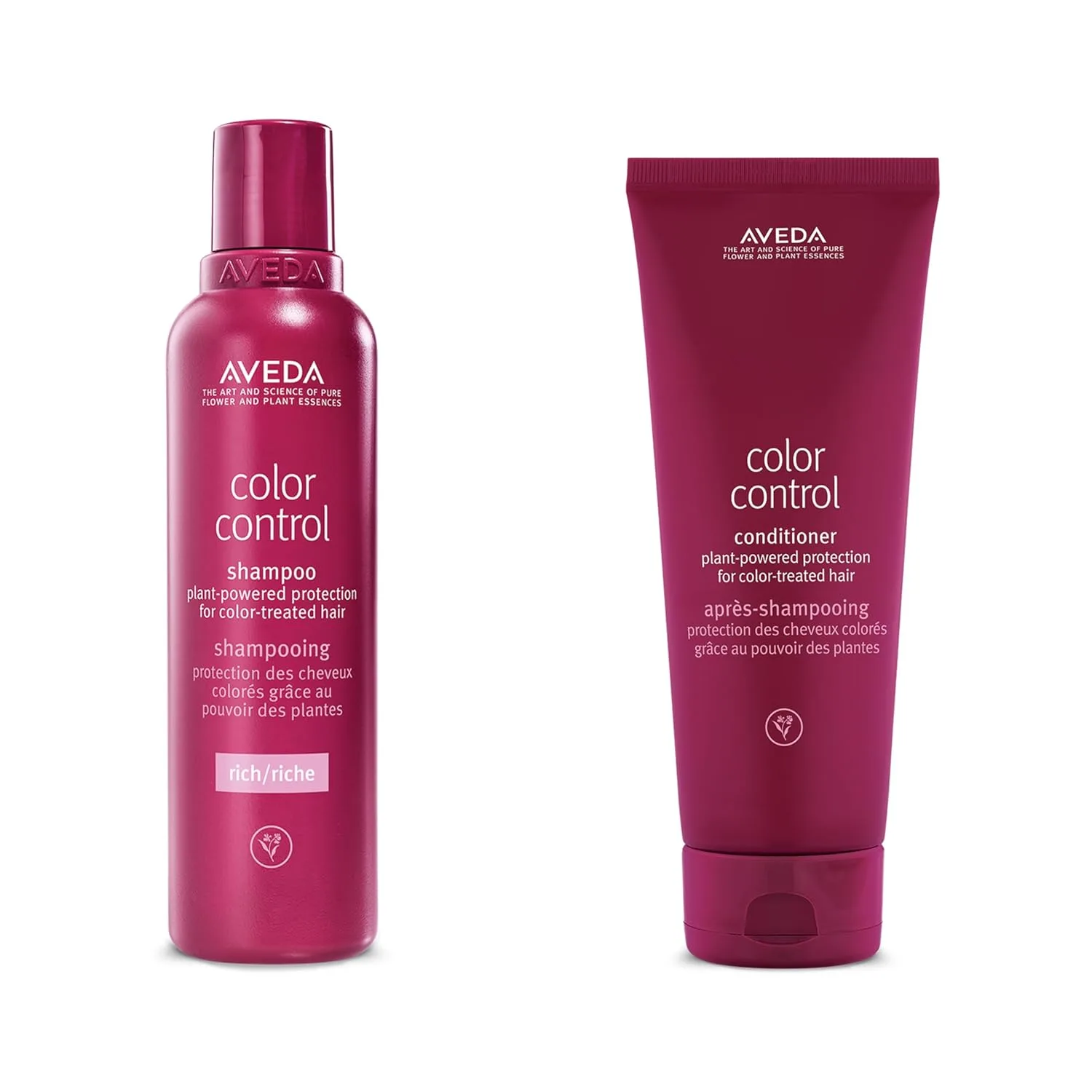 Aveda Color Control Rich шампунь и кондиционер дуэт, защищает окрашенные волосы, предотвращает вымывание цвета, без силиконов, для волос средней и большой густоты, 97%+ натуральных ингредиентов*, 200 мл