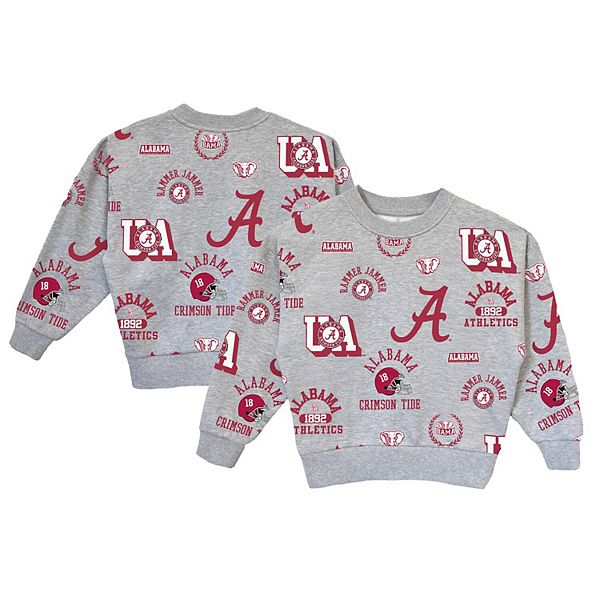Детская серая толстовка Alabama Crimson Tide Always On Repeat Gameday Couture — фото 2