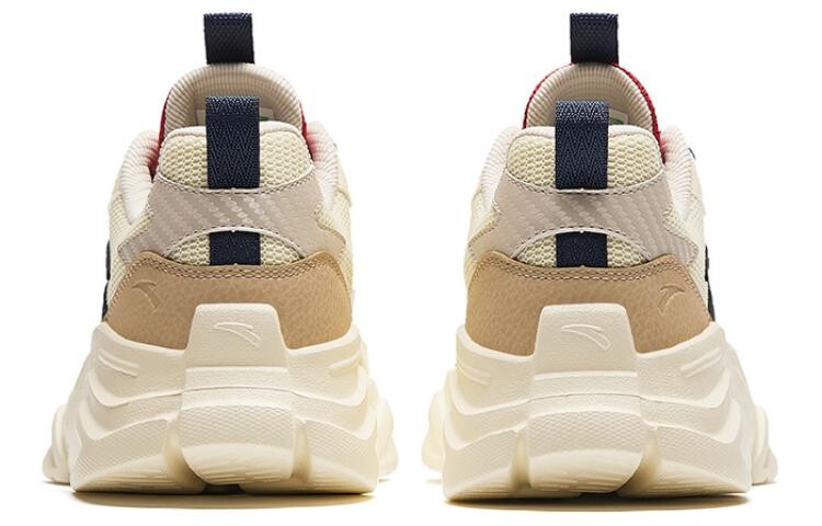 Кроссовки ANTA Life Collection Lifestyle Shoes Men Low-top Light Beige / New Ink Blue / Dust Red, красный — фото 4
