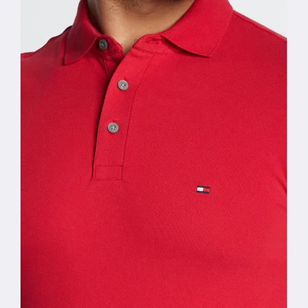 Рубашка-Поло узкого кроя 1985 года досада Tommy Hilfiger, красный — фото 4