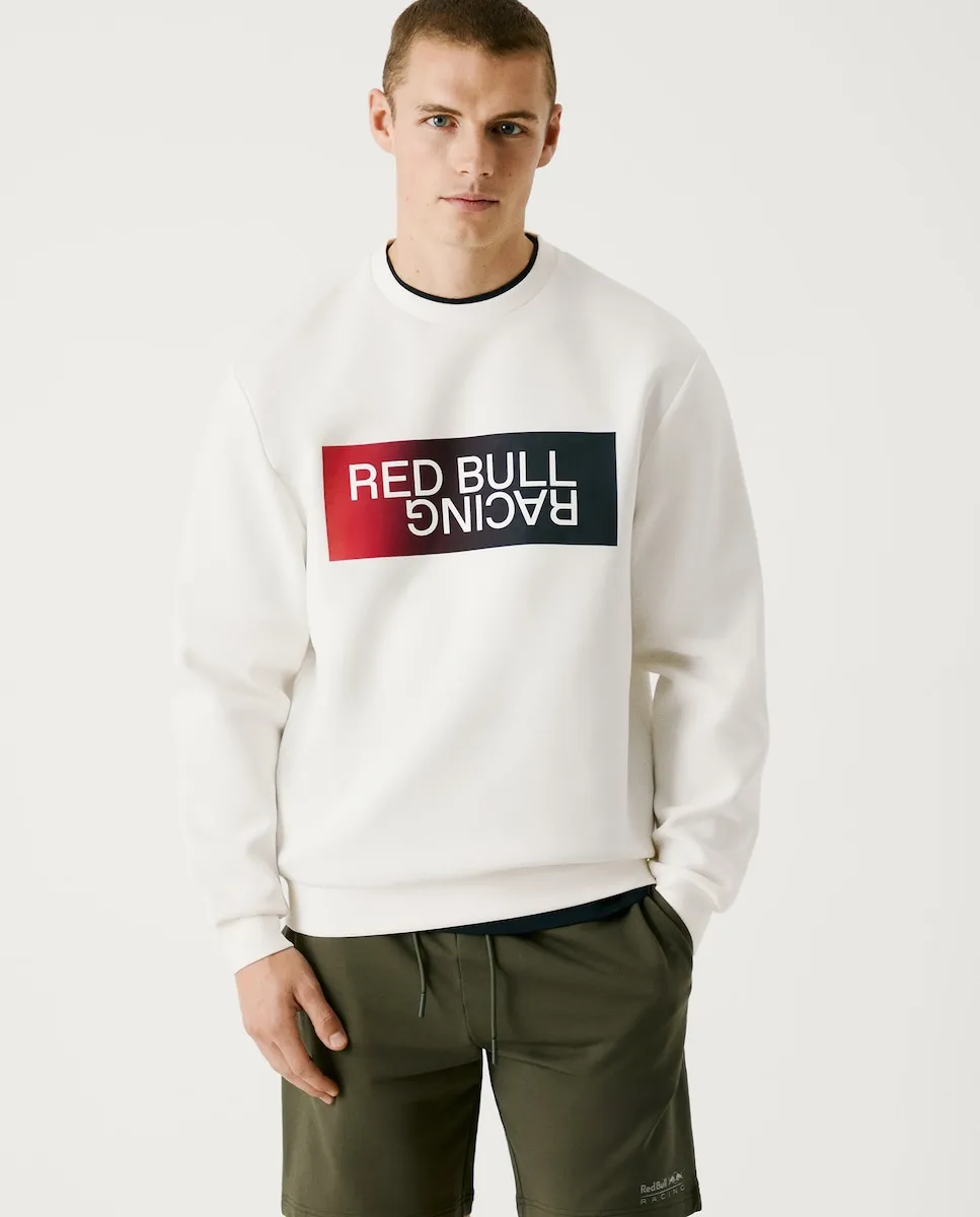 

Мужская толстовка с круглым вырезом и градиентным логотипом Pepe Jeans, белый