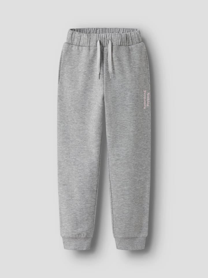 Name it Спортивные брюки NKFOFINA NREG SWE PANT BRU серого меланжевого цвета — фото 2