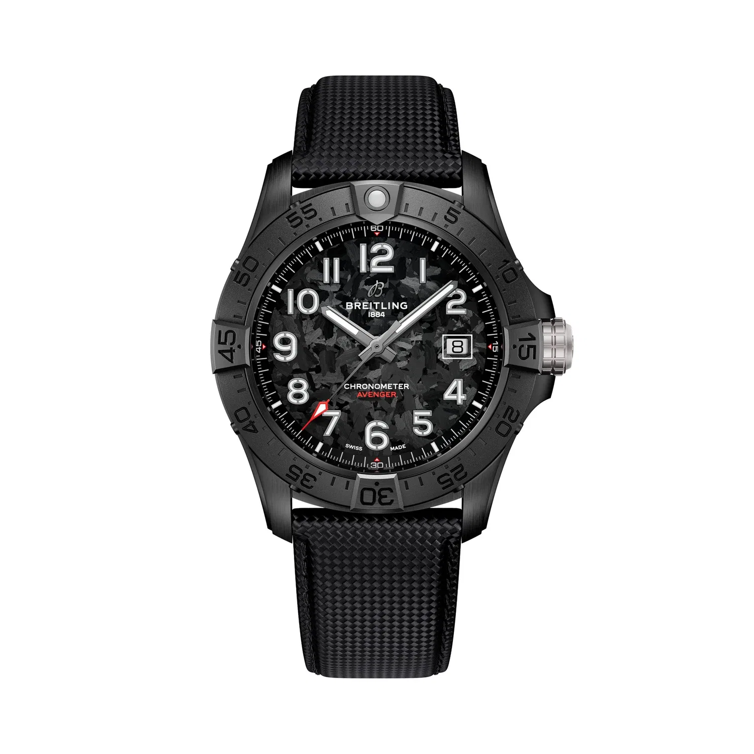 АВЕНДЖЕР АВТОМАТИК 42 НОЧНАЯ МИССИЯ - S17328101B1X1 BREITLING, черный