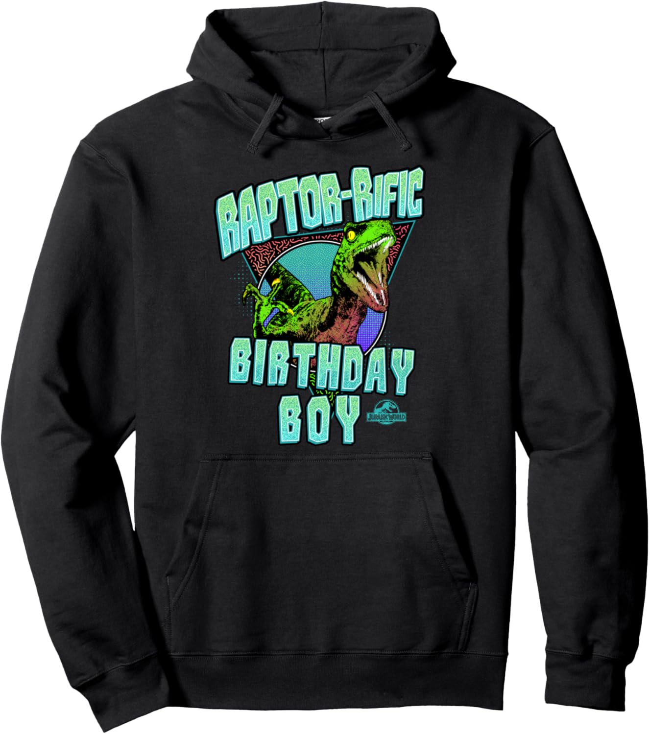 

Худи Jurassic World Raptor-rific Birthday Boy, черный