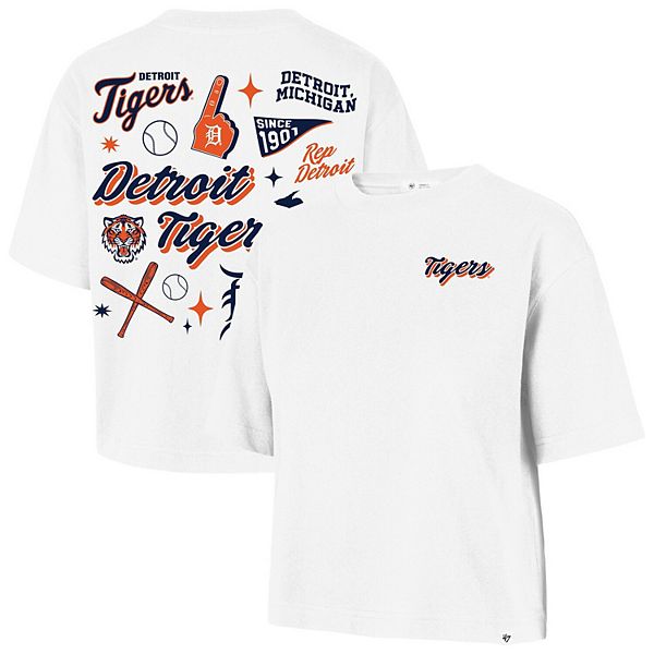 

Женская футболка '47 Detroit Tigers с коллажем и надписью 47 Brand
