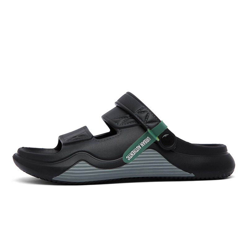 

URBAN AUTHENTIC Пляжные сандалии мужские черно-серые, цвет Black Gray