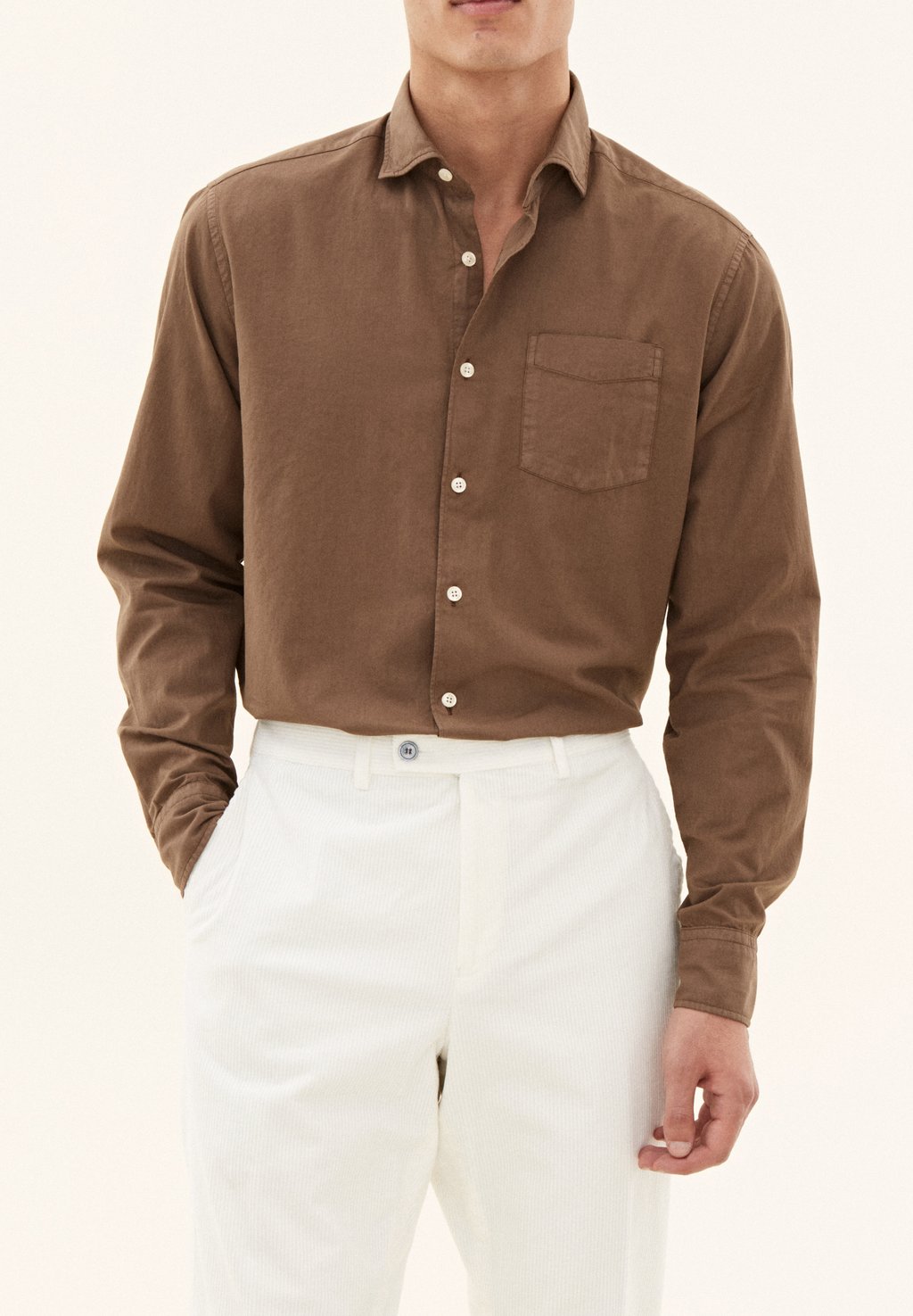 

Рубашка REG FIT WIDE SPREAD C GD Oscar Jacobson, коричневый