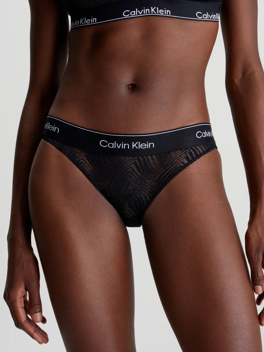 

Трусики бикини Calvin Klein Underwear "БИКИНИ" со структурированным рисунком, черный