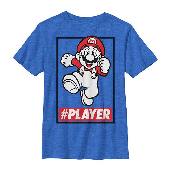 

Футболка с принтом Boys 8-20 Mario Bros в позе бегуна Licensed Character