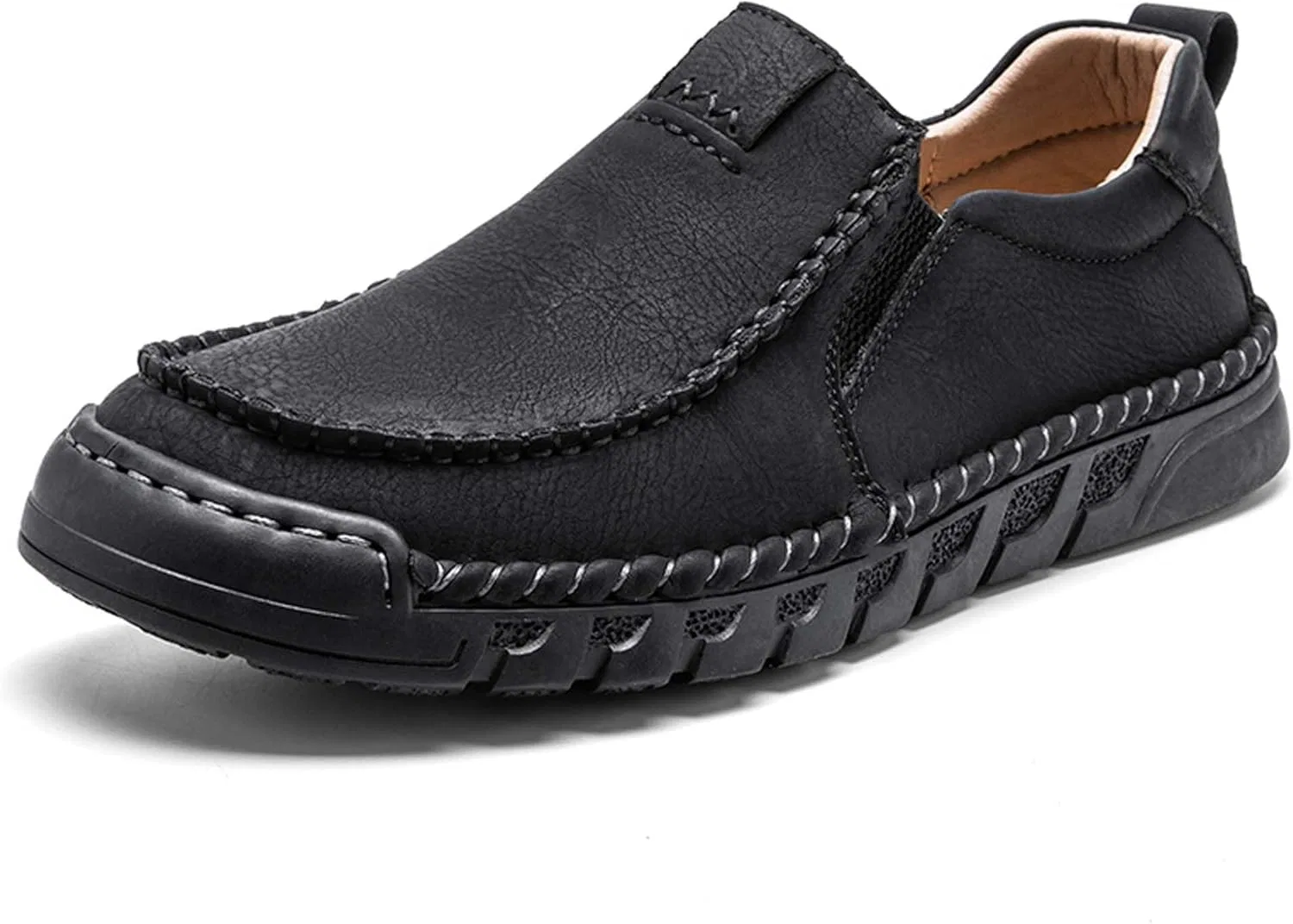 Кроссовки для ходьбы мужские Premium Leather, Black