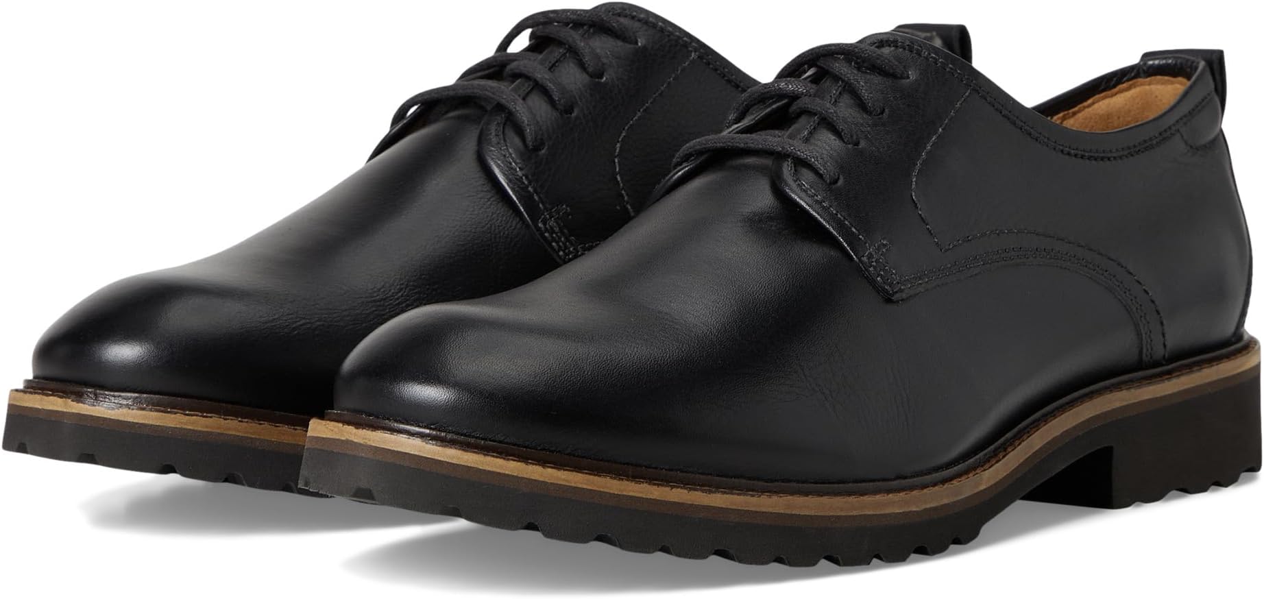 

Оксфорды Samuel Hubbard Featherlight Founder Oxford, цвет Black Tumbled Leather