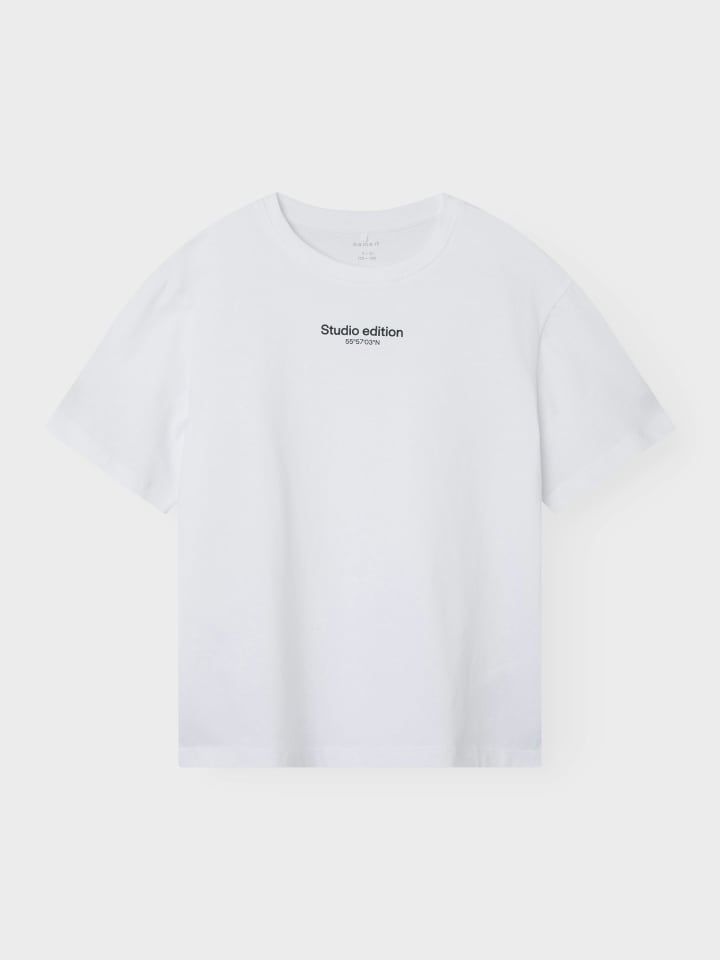 Name it Футболка NKMBRODY S/S NREG TOP ярко-белого цвета — фото 3