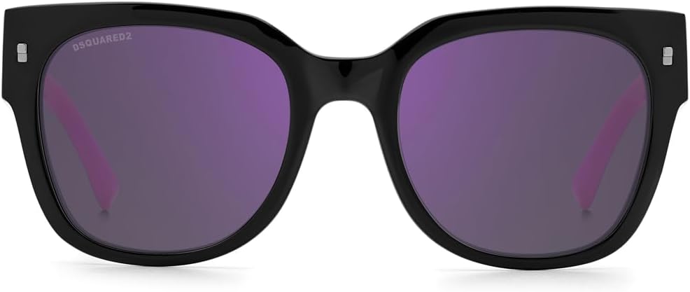 

Солнцезащитные очки DSquared2 с многослойными фиолетовыми линзами, квадратной формы, в полной оправе, черная оправа цвета фуксии - 2048843Mr53Te, черные, 53 мм, черные, 53 мм, Black